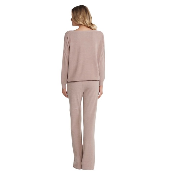 BAREFOOT DREAMS Cozychic Ultra Lite Slouchy Long Sleeve Pullover in faded rose - Picture 2 of 14